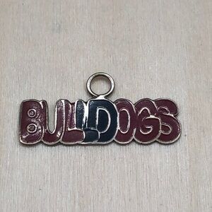 Georgia Bulldogs Artisan Sterling Silver Enamel Pendant.